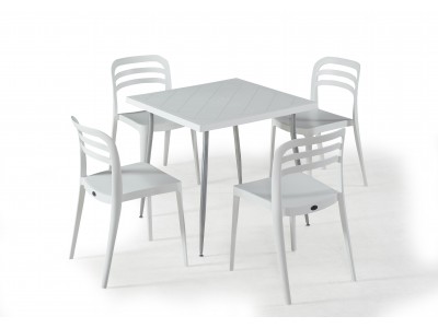 Градински комплект ASPEN set 4 (бял)